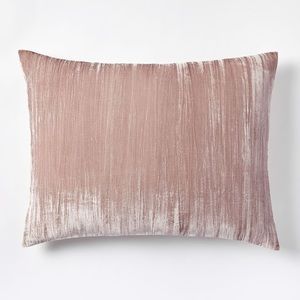 West Elm Crinkle Velvet Shams